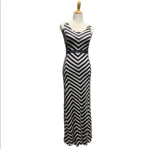 Rip Curl | Grey & White Striped Maxi Dress